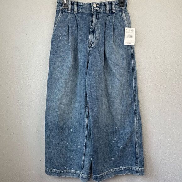 NWT Dessert Spring Wide Leg Cropped Jeans Size 25 - Picture 1 of 7